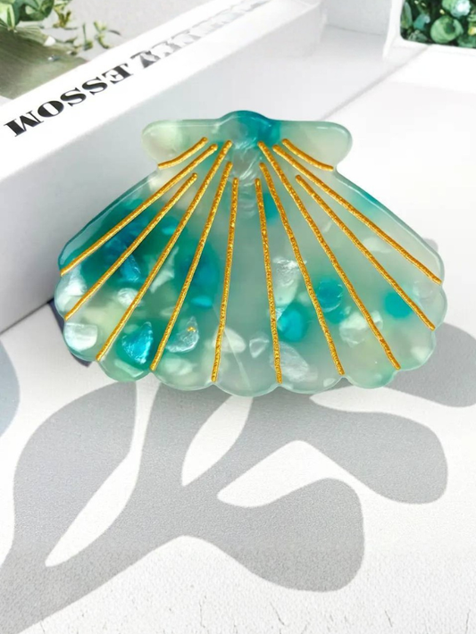 {預購} 波浪貝殼抓夾 Scallop Hair Claw Clip